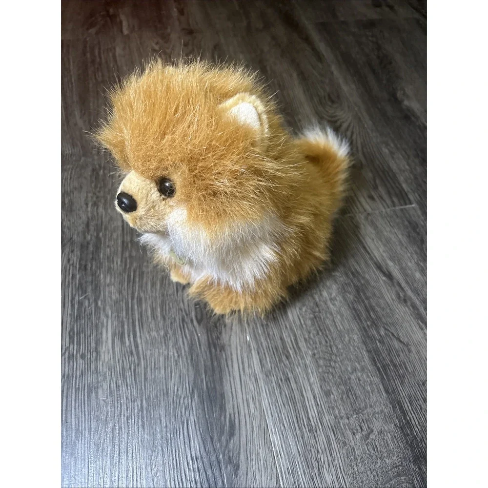 Aurora Miyoni Pomeranian Dog Plush Stuffed Animal REALISTIC  8 1/2